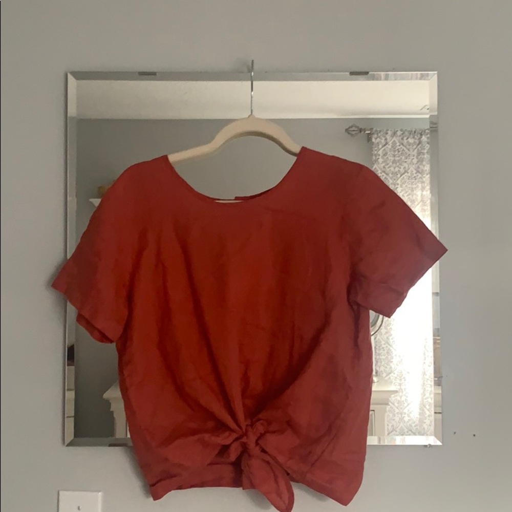 vsco tied crop top